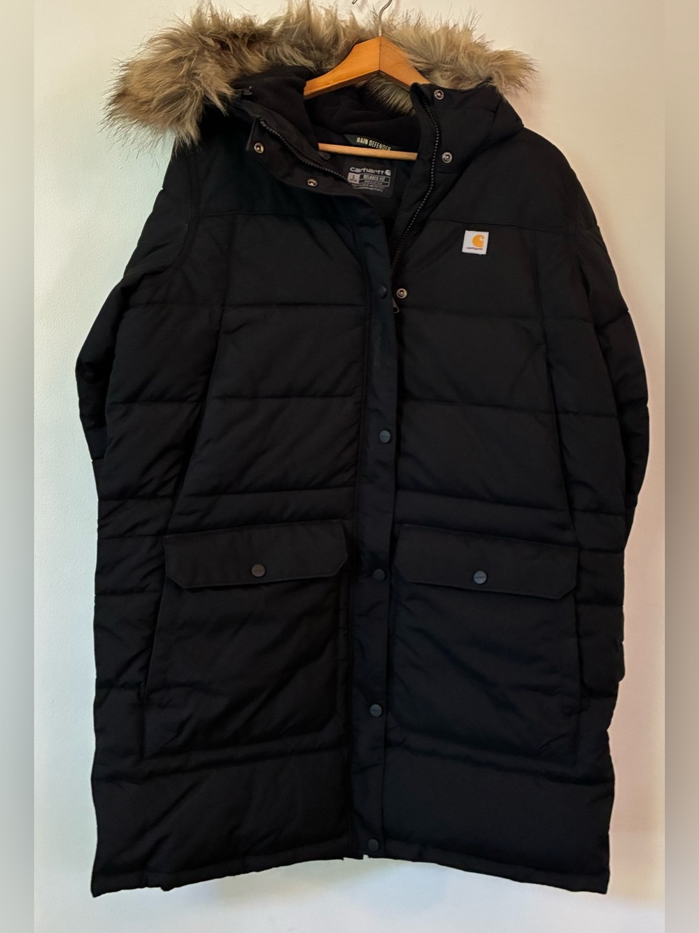 Carhartt Montana Parka Jacket Black LOGO